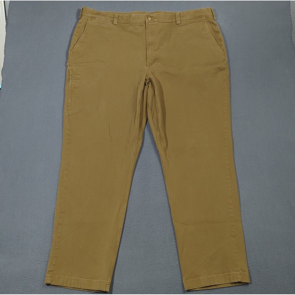 Duluth Trading Co Pants Men's 44x34 Brown Flex Ballroom Khaki 2.0 Relaxed Fit